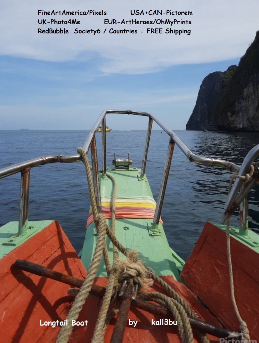 #longtail #boat #MayaBay #SEA #limestone #rock #PhiPhi #Krabi #Phuket #Thailand #travelphotography

👉kall3bu.pixels.com/featured/front…
by keyword 'longtail boat'    📸©️kall3bu
👉linktr.ee/kall3bu
#nautical #photo #photography #wallartforsale #AYearForArt #BuyIntoArt #SpringIntoArt