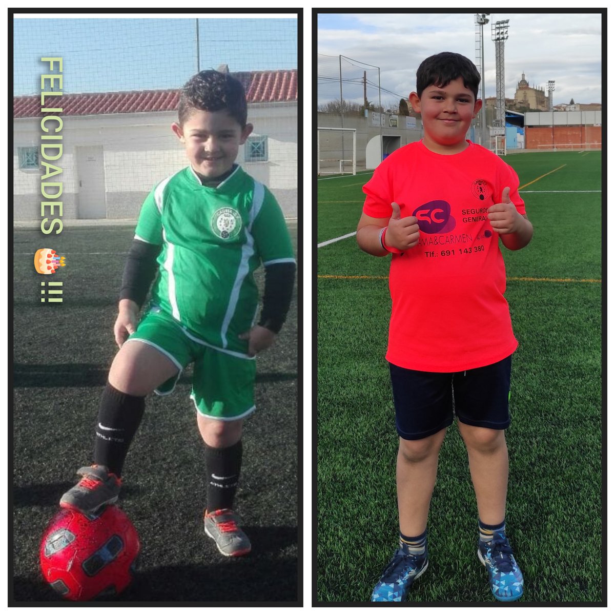 Buenos días!! De una foto a otra han pasado algunos años, desde entonces Yoel sigue siendo fiel a su Equipo dejándolo todo en cada entrenamiento, hoy es el día de su cumpleaños y desde la Escuela deseamos que pase un gran día rodeado de los suyos. Felicidades Yoel!!!