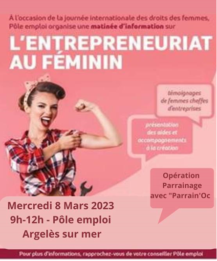 christophe_pe's tweet photo. EVENEMENT #poleemploiargelessurmer : 
Pour la journée des droits des femmes une réunion d'information pour une trentaine de futures créatrices d'entreprise a eu lieu à notre agence pour permettre des parrainages, des accompagnements à la création et témoignages. #tom #poleemploi https://t.co/e7g3SNX4he