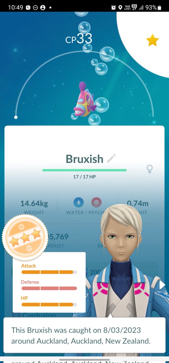 VampiresOnPoGo's tweet photo. @ItsFleeceKing 2nd catch .. https://t.co/1Z6MOqrphf