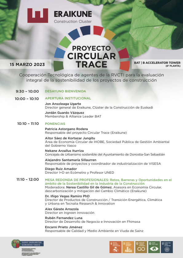 BuildinnCluster's tweet photo. 🚩 ¡No te pierdas el evento 𝐏𝐫𝐨𝐲𝐞𝐜𝐭𝐨 𝐂𝐢𝐫𝐜𝐮𝐥𝐚𝐫 𝐓𝐫𝐚𝐜𝐞 𝐝𝐞 𝐄𝐫𝐚𝐢𝐤𝐮𝐧𝐞, al que se unen nuevos ponentes! 
🤵 𝐃𝐫. 𝐈ñ𝐢𝐠𝐨 𝐕𝐞𝐠𝐚𝐬 𝐑𝐚𝐦𝐢𝐫𝐨 𝐏𝐡𝐃, Director de Productos de Construcción se une a nuestra mesa redonda.

#Eraikune  #construccion https://t.co/J77C165ftS