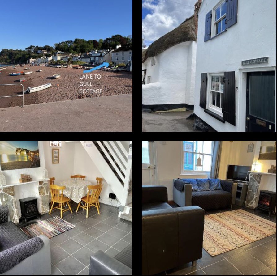 Gull Cottage is a Grade 2 Listed  Holiday Cottage in the centre of Shaldon, near Teignmouth, South Devon. Very close to the beach and all amenities. Sleeps up to 4/5 people in 2 Bedrooms. #shaldon #teignmouth #devon #holidaycottages