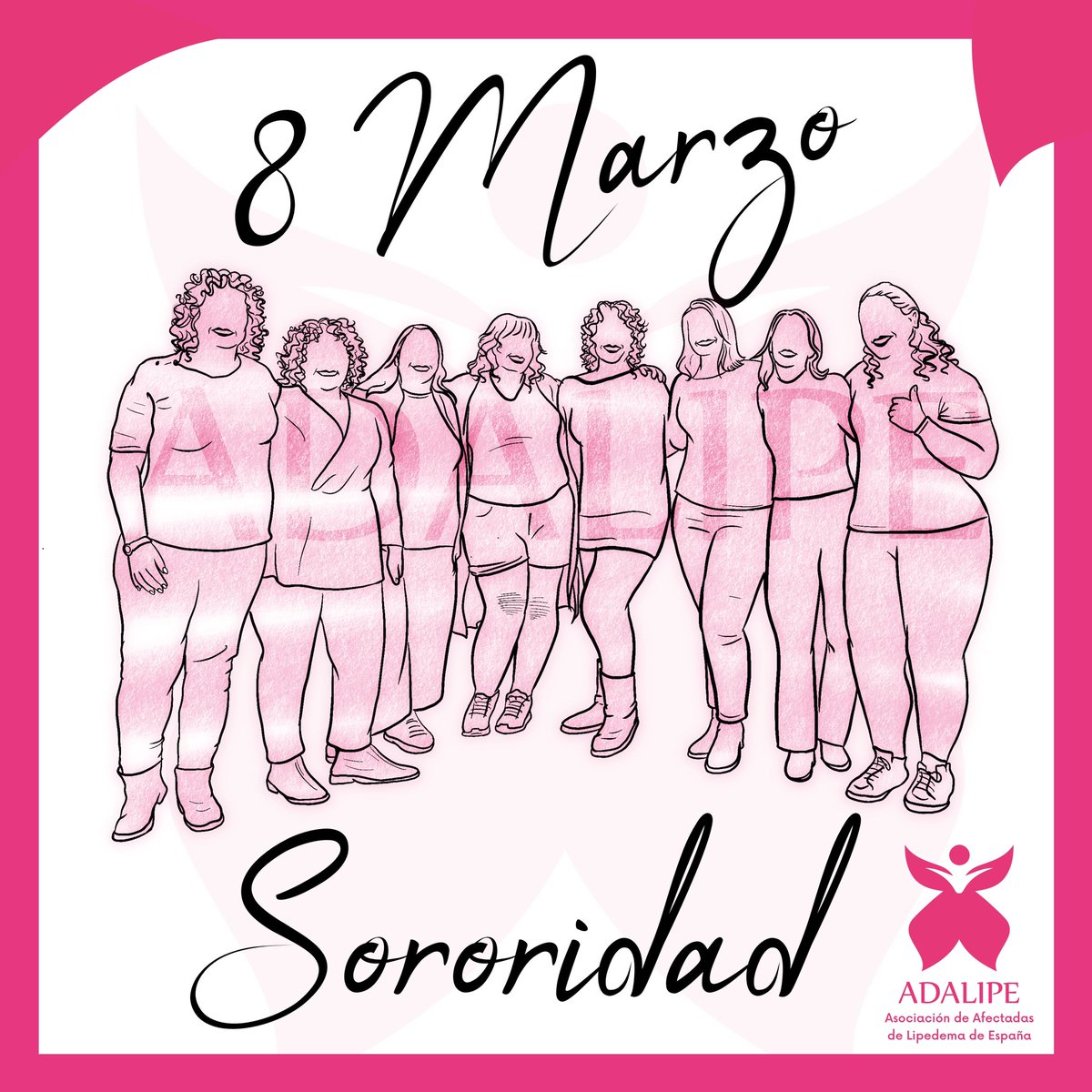 Sororidad es tender una mano a la mujer que la necesita.
Sororidad es escuchar a la que necesita contar su historia.
Sororidad es colaborar.
Sororidad es cuidar y cuidarnos.
Sororidad es reivindicar un 8 de marzo… y todos los días del año.

En ADALIPE queremos cambiar el 🌎