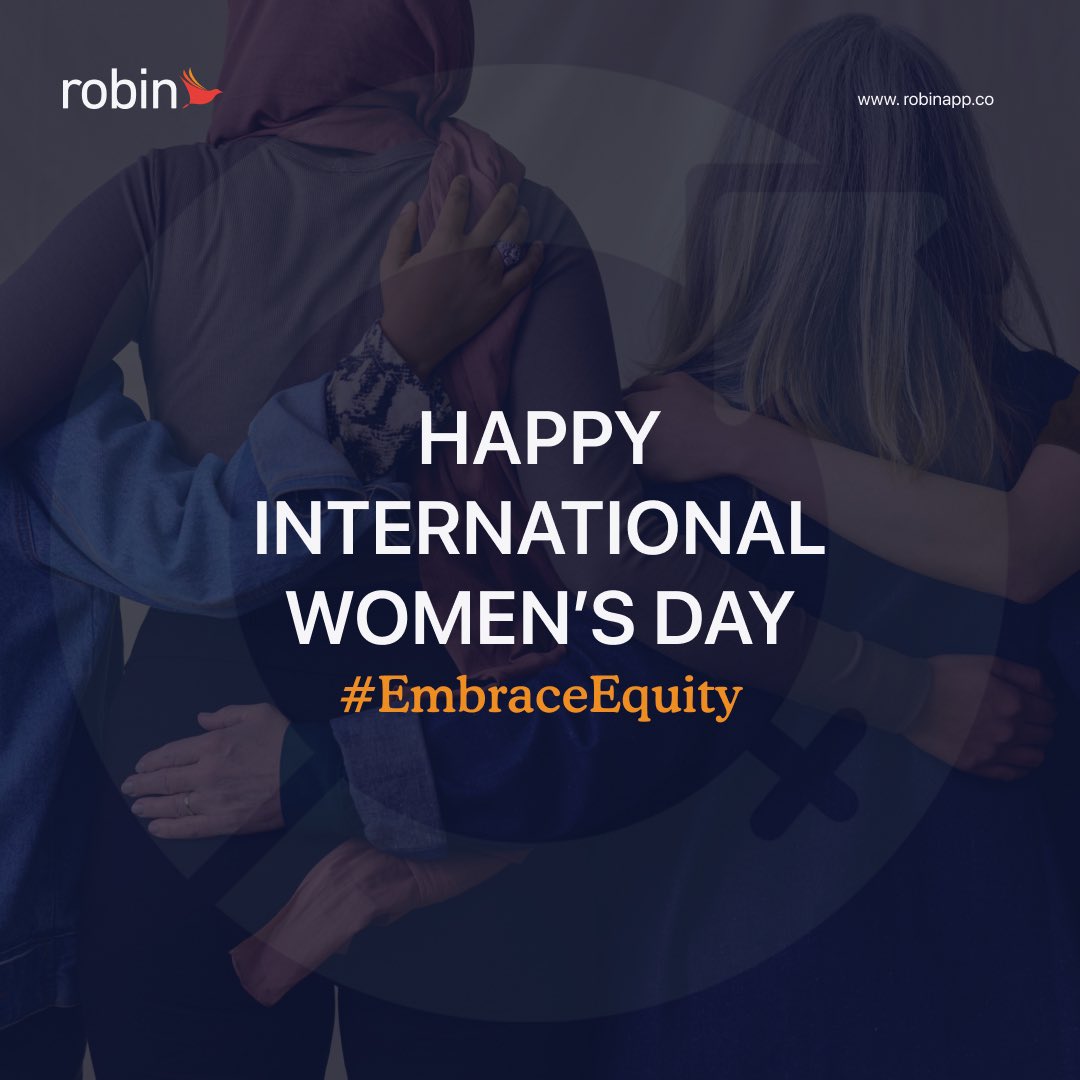 Robinapp_'s tweet photo. Equity is not a privilege, it's a right. Let's work together to create a world where every woman has the opportunity to succeed. Collectively we can all #EmbraceEquity. Happy International Women's Day! 

#IWD2023 #EmbraceEquity #internationalwomensday #robinapp https://t.co/b8756BZG7e