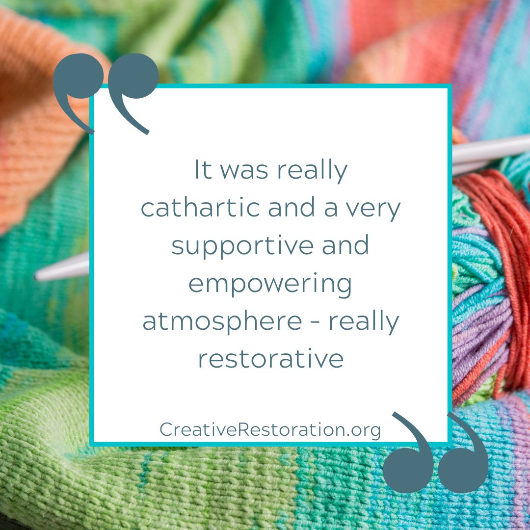 DrPaulaRedmond's tweet photo. Need some restorative time out just for you?

If you're a health professional who loves knitting we've got just the thing! Join us on 22nd April at the beautiful Petersham Hotel in Richmond to connect with others, and learn how knitting can be a powerful tool for self-care. https://t.co/ZCIW9Xpy7N