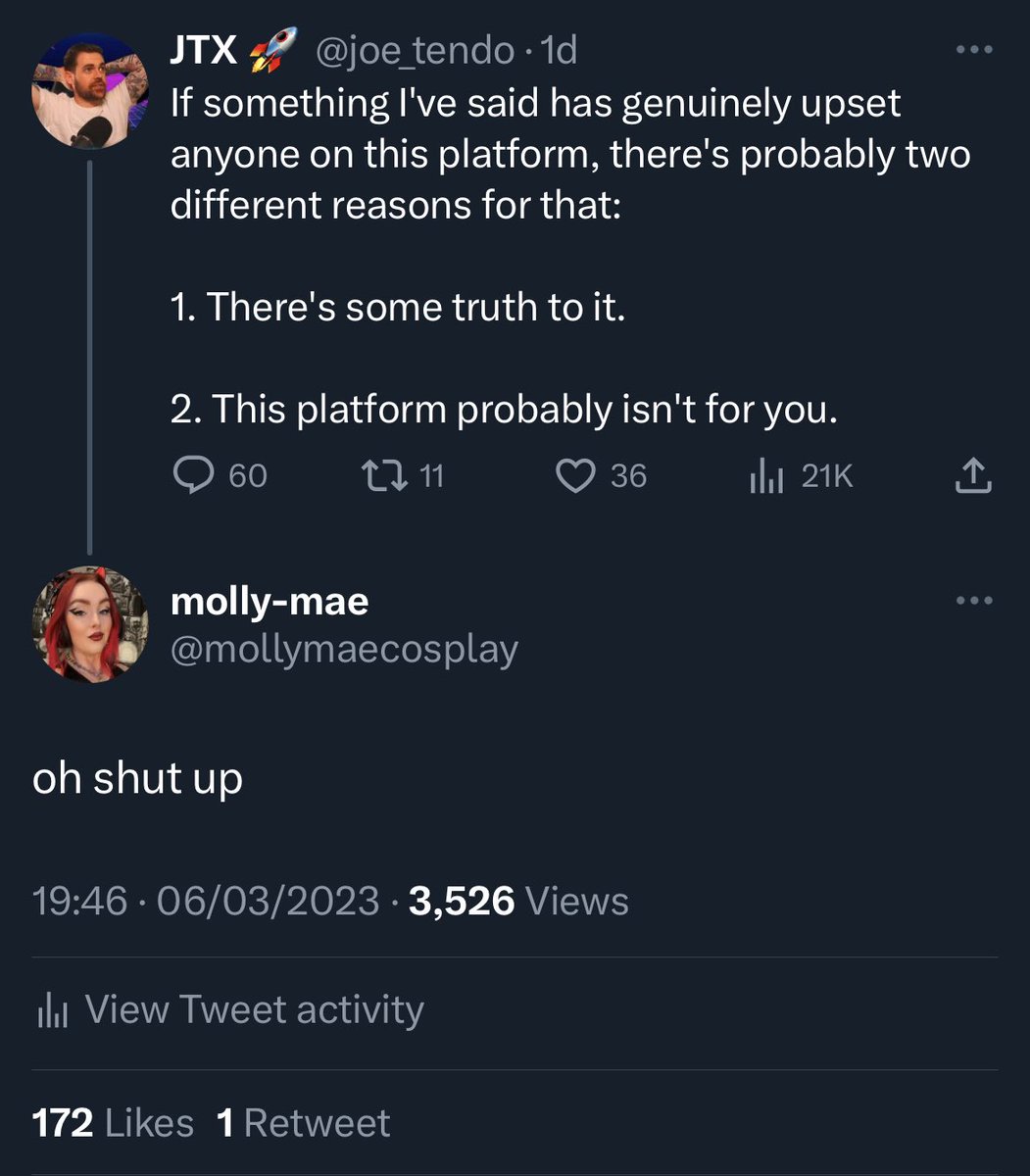 mollymaecosplay's tweet image. It’s not all too often that I’m brazenly petty on this app.
Today, I make an exception.
*ahem*
✨ r a t i o ✨