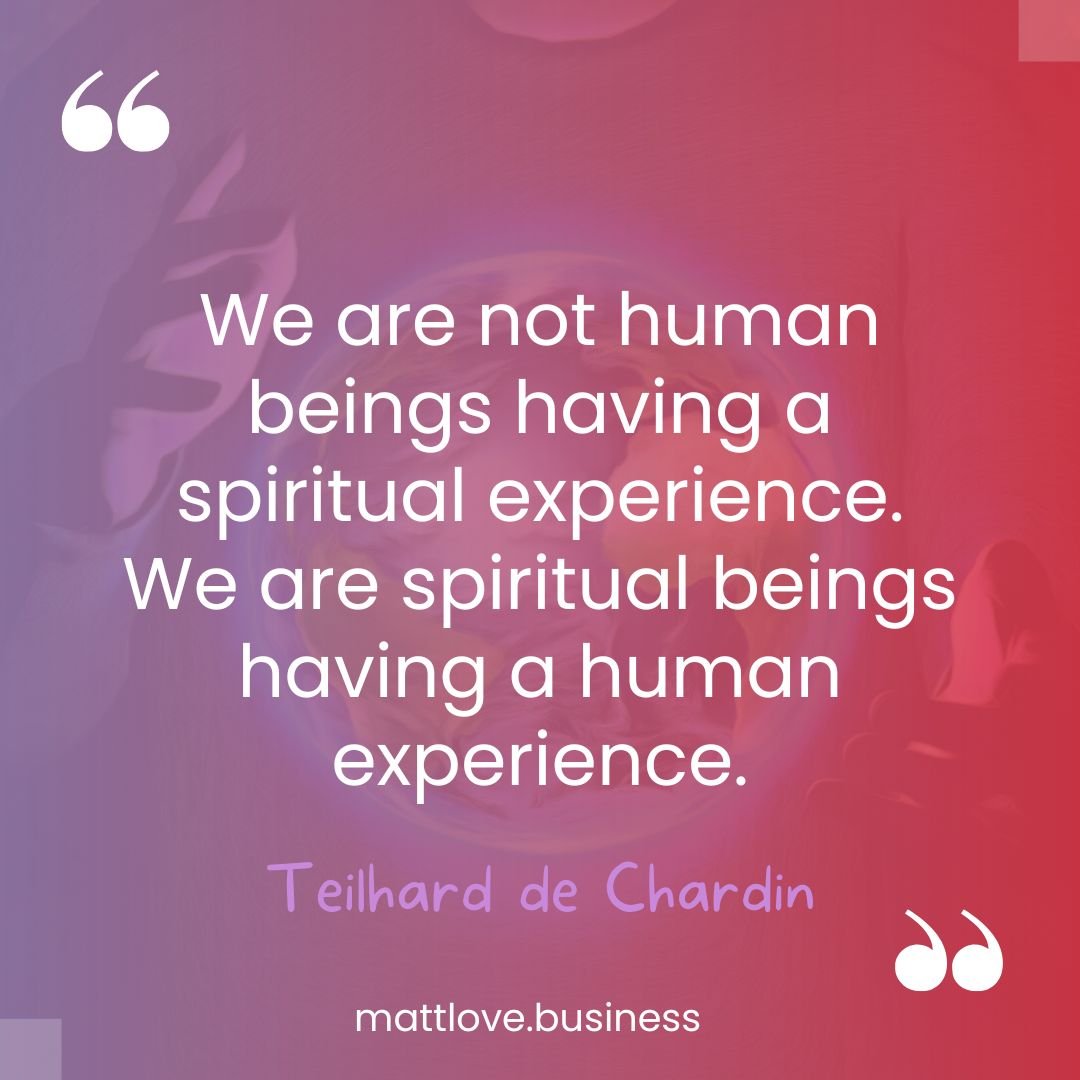We are not human beings having a spiritual experience. We are spiritual beings having a human experience.
Teilhard de Chardin 
.
.
.
.
#spiritual #humanexperience #spiritualbeing #teilharddechardin #consciouscontentcreators