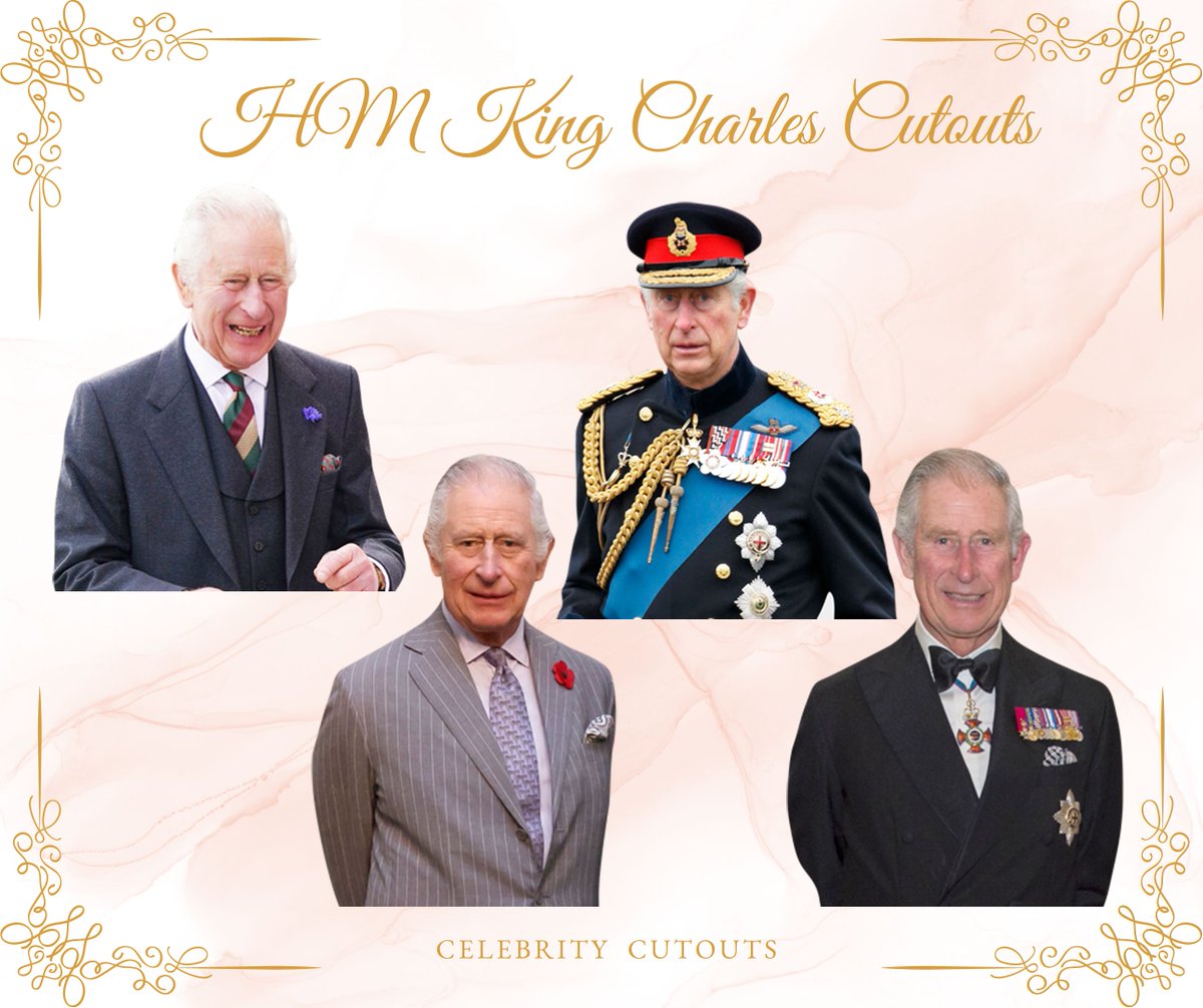 CelebrityCutout's tweet image. 8 weeks and 3 days days until #hmkingcharlesiii coronation! Get your cutouts ready for your street parties and village fete. We have FREE next day shipping to ALL UK mainland address if ordered before 11am!