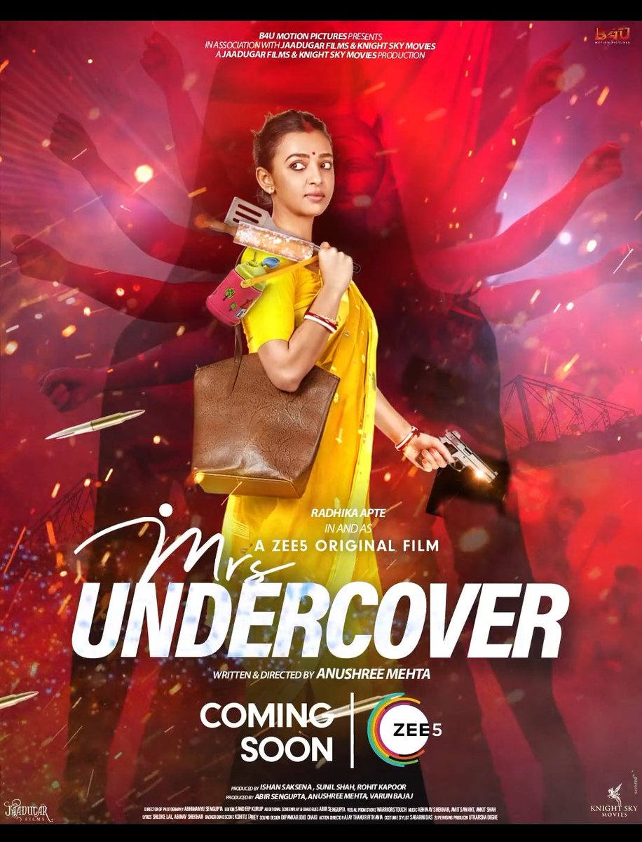 Radhika Apte starring #MrsUndercover direct premiere on @ZEE5India.