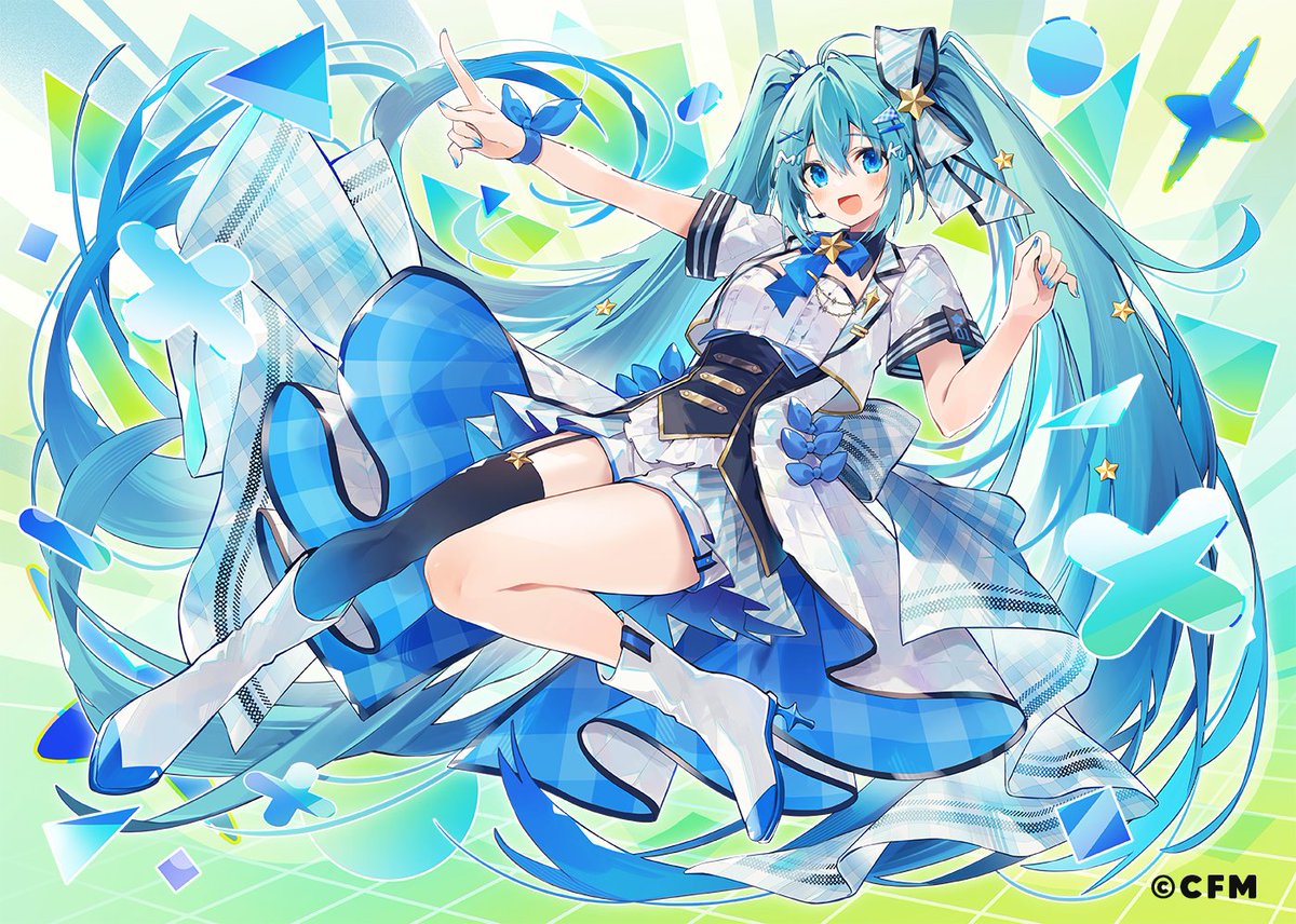 初音ミク 「初音ミクさんのエムアイカードイラストを担当させて