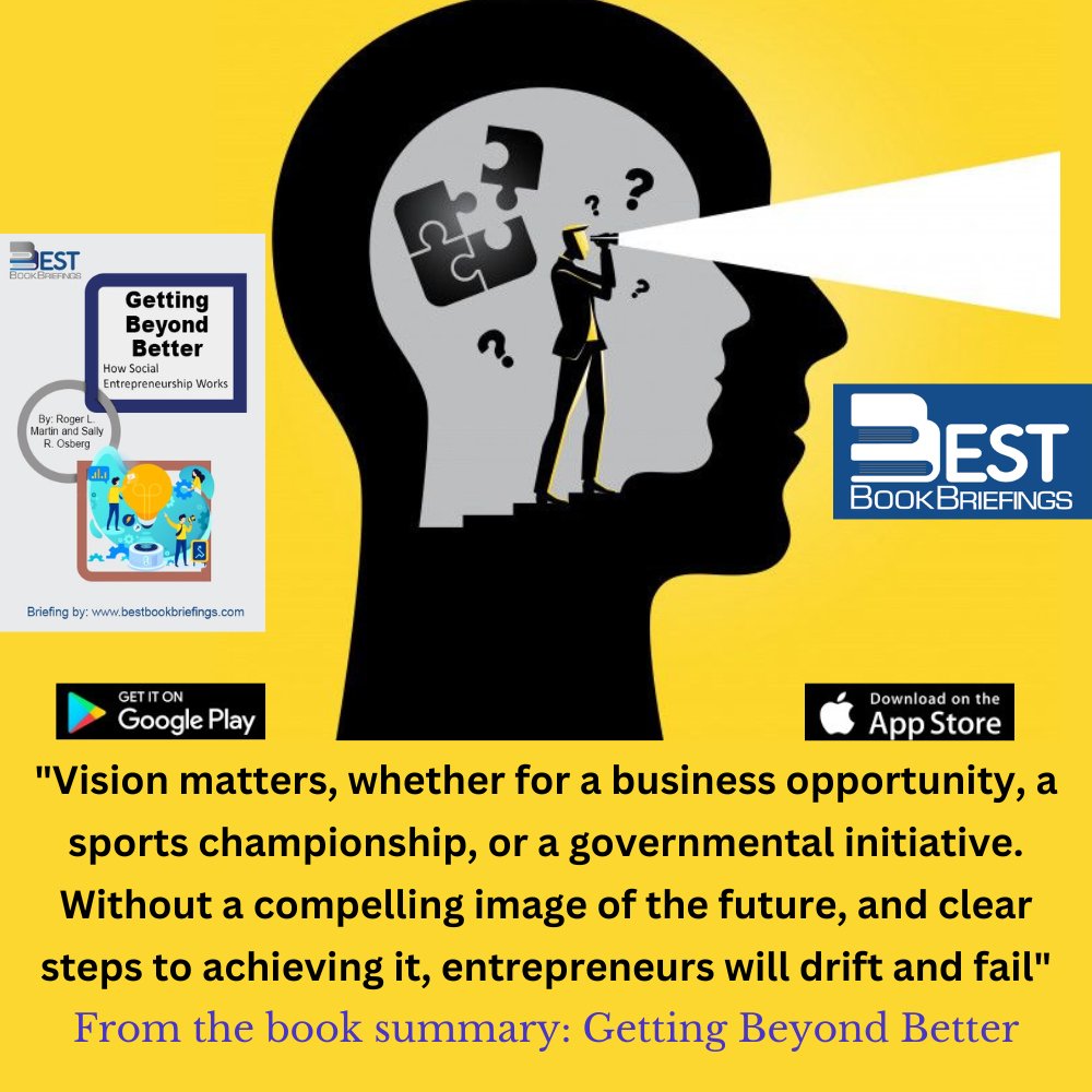 BestBriefings's tweet photo. You can read the full summary now in less than 15 minutes on https://t.co/RNA5wKigRD
https://t.co/WPuMuZA1rY
#businessbooks #bookshop #readingtime #readinglist #audiobook #audiobooks #summaries #books #getting_beyond_better #roger_l._martin #vision https://t.co/tC9xWbJcId