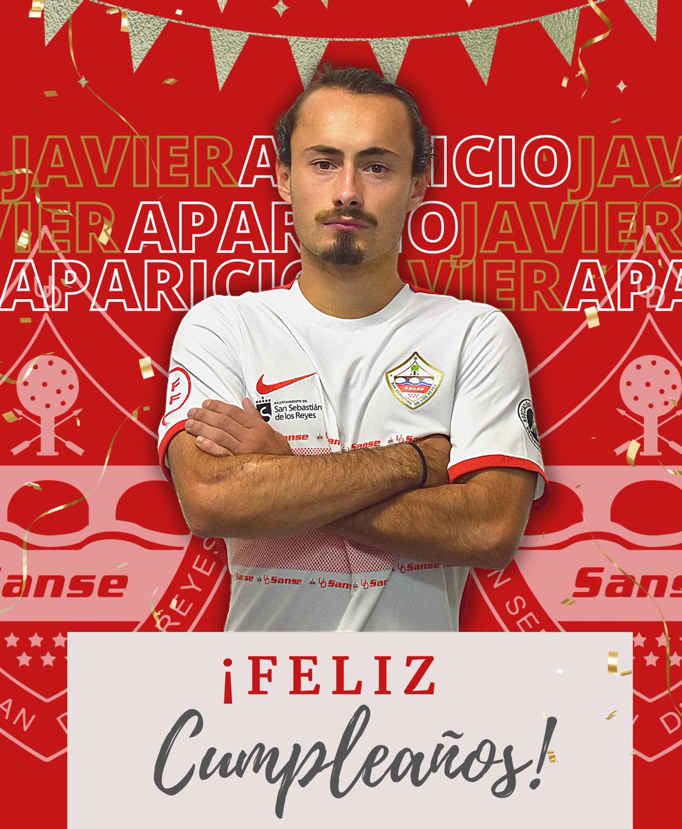 🎊 𝗖𝗨𝗠𝗣𝗟𝗘𝗔Ñ𝗢𝗦 𝗦𝗔𝗡𝗦𝗘𝗥𝗢 |

🎈Desde la UD Sanse queremos felicitar a <a href="/Javiaparicio38/">Javi Aparicio</a> , jugador del primer equipo🥳

Deseamos que pases un  buen día y que tengas un año lleno de éxitos sanseros🎁

¡Feliz cumpleaños, 𝗔𝗽𝗮‼️🎂

#OhMiSanse🇵🇱