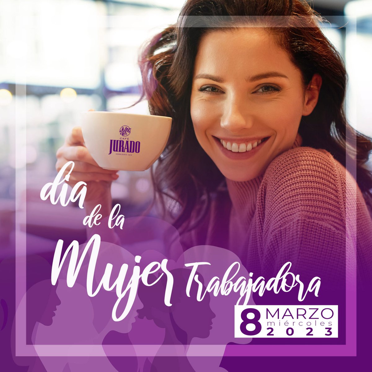 cafejurado's tweet photo. ☕️💜 Hoy nos tomamos el #café con todas vosotras, con todas aquellas mujeres que hoy creéis y sentís que aun teneos mucho por lo que luchar y reivindicar, pero que también es día el#8marzo2023 para celebrar que que estamos en el camino. 💜☕️

☕️☕️☕️
 #DiaInternacionalDeLaMujer https://t.co/klEocoqhaR