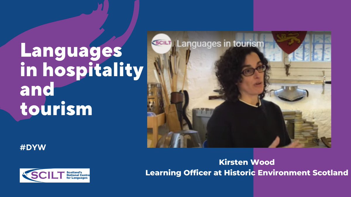 scottishcilt's tweet image. We continue our focus on tourism this #NCW2023 and Scottish Tourism month with Kirsten Wood of Historic Environment Scotland discussing the importance of languages in the sector. See the video on our website.  ow.ly/y3LO50NaAve @CareersWeek 
@st_alliance