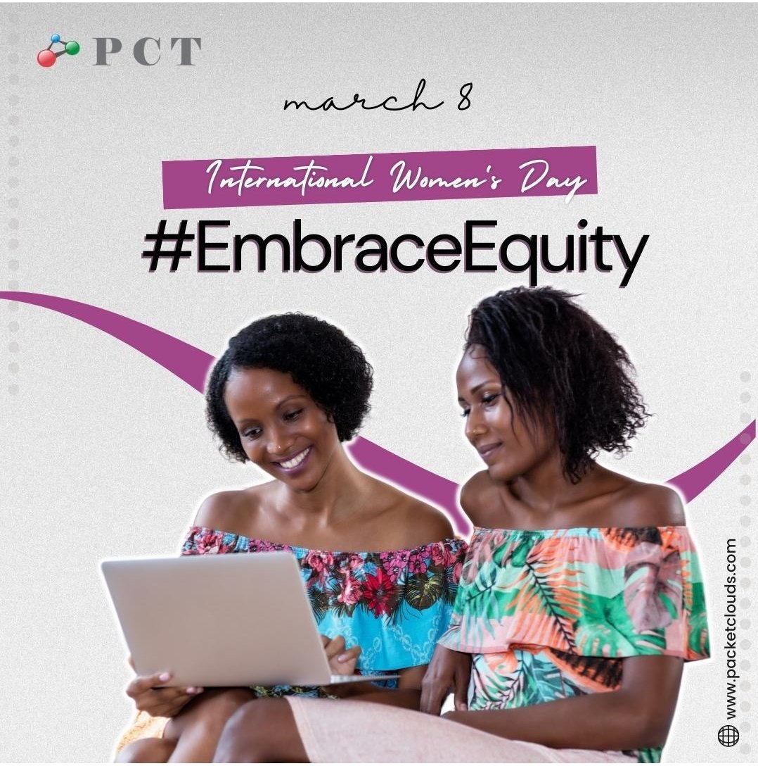 Packetclouds's tweet photo. Let's embrace equity and celebrate the strength, resilience, and diversity of women around the world this International Women's Day.
Happy International Women's Day.
#packetclouds #IWD2023
#womenintech #techguru
#InternationalWomensDay https://t.co/DXwrf6bO4r