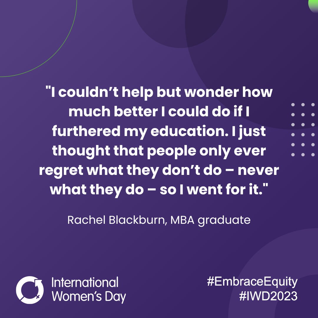 OUBSchool's tweet photo. This International Women's Day we're celebrating the journeys of our fantastic alumnae ๐คฉ
@rachelus2u's studies gave her a deep understanding of businesses, and she built her own business around this knowledge.
Read her story ๐
https://t.co/otzeItNRRE
#IWD2023 #EmbraceEquity https://t.co/9WmXKM2Ti1