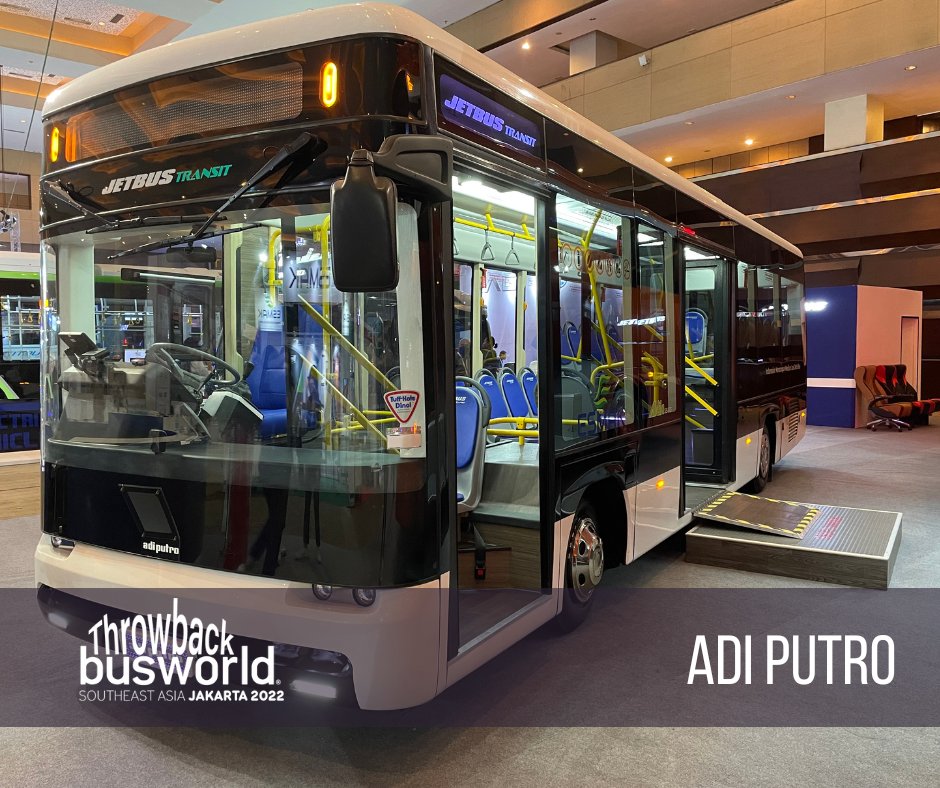 busworld's tweet photo. Adi Putro was one of the stars at the past Busworld Southeast Asia 2022 exhibition in Jakarta. The Jetbus SDD, HDD and SHD coaches were displayed alongside the Jetbus Transit bus.
#busworld #BusworldSoutheastAsia #AdiPutro #Jetbus #coach #mobility #publictransport https://t.co/qR62RobdnN