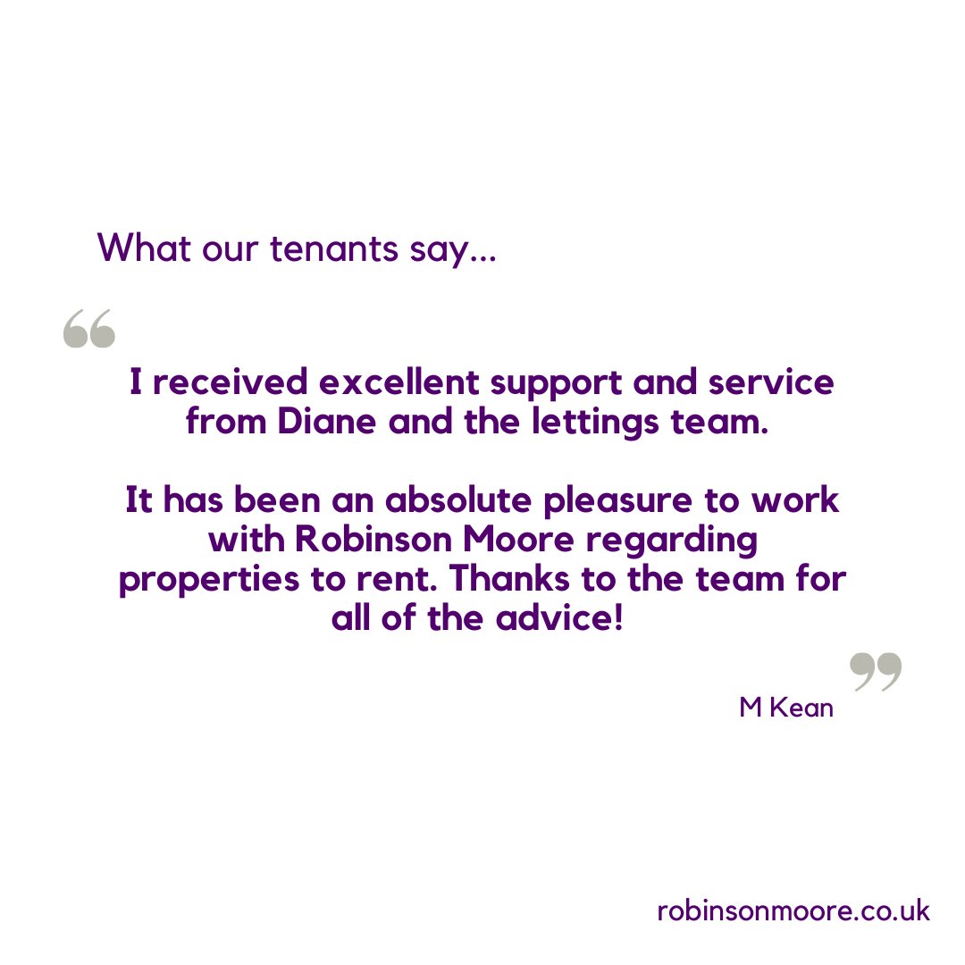 Robinson__Moore's tweet photo. Our lettings team were delighted to receive this five-star review! ⭐

Please call us for rental advice on  📞 01236 730 035 or email 📧 Diane@robinsonmoore.co.uk 📧 Dionne@robinsonmoore.co.uk https://t.co/oXYzHNorA2
