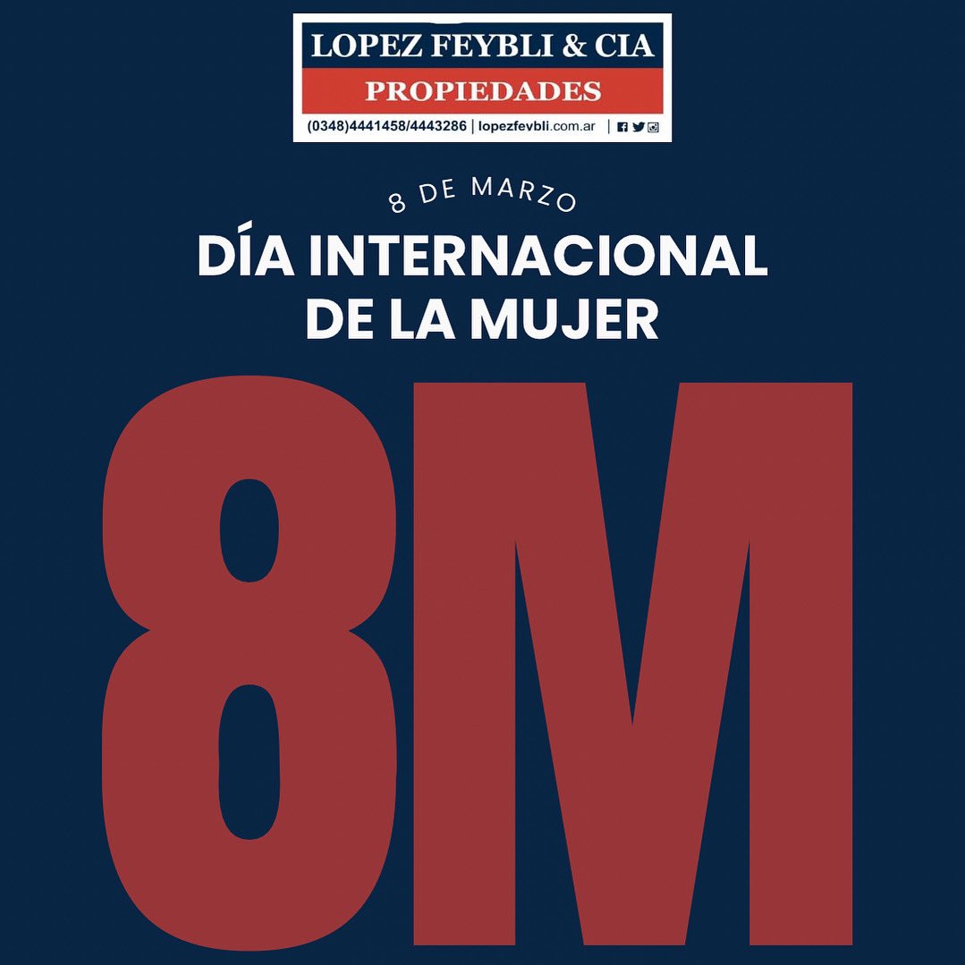 LopezFeybli's tweet photo. #𝐒𝐨ñ𝐚𝐝𝐨𝐫𝐚𝐬, #𝐀𝐭𝐫𝐞𝐯𝐢𝐝𝐚𝐬, #𝐀𝐩𝐚𝐬𝐢𝐨𝐧𝐚𝐝𝐚𝐬, #𝐋𝐢𝐧𝐝𝐚𝐬 e #𝐈𝐧𝐭𝐞𝐥𝐢𝐠𝐞𝐧𝐭𝐞𝐬, a todas ellas el staff de @LopezFeybli les desea un 𝐅𝐄𝐋𝐈𝐙 𝐃Í𝐀!! ⁣

#lopezfeybli #realestate #diainternacionaldelamujer https://t.co/LtZi3v699O