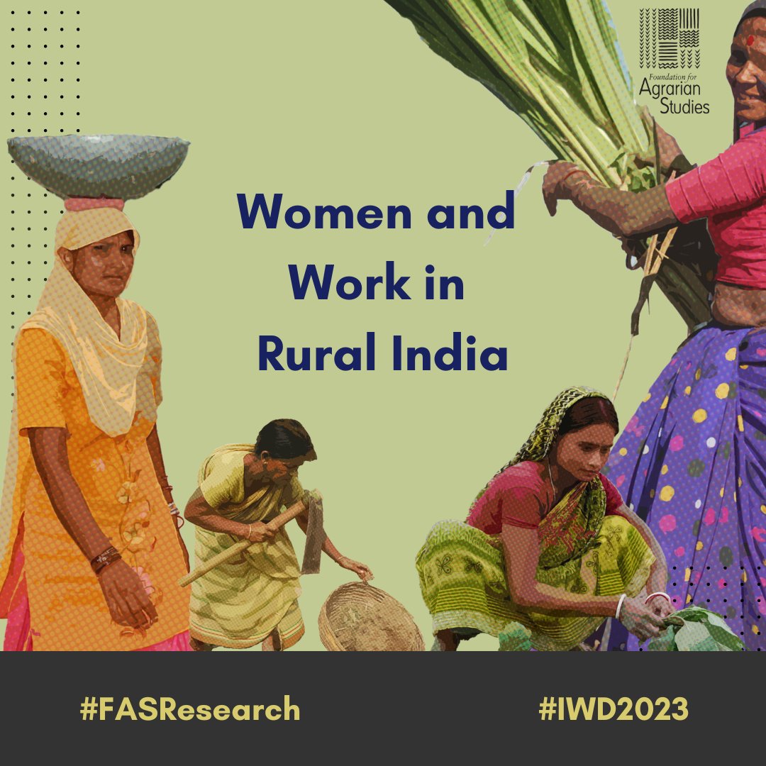 #Thread
#WomenAndWork

On this #InternationalWomensDay we turn the spotlight on a rather neglected topic in social science literature, women’s work in rural India. (1/4)

#IWD2023 #WomensDay #ruralwomen #workingwomen #womenworkers