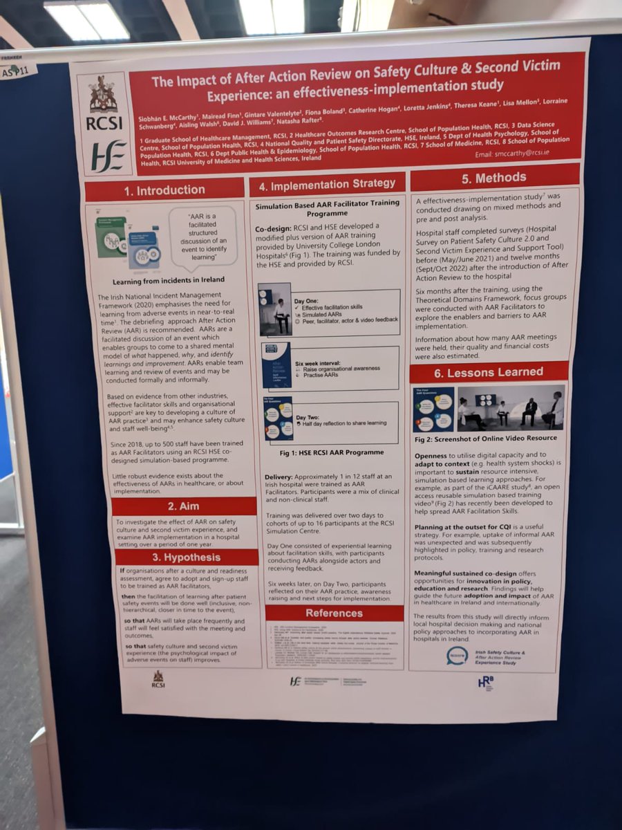 And we're all set for this year's RCSI Research day! Come check out our iCAARE study poster led by <a href="/SiobhanMCarthy/">Siobhan McCarthy</a> and colleagues - Stand ASP11! <a href="/RCSI_Irl/">RCSI</a> #ResearchDay2023