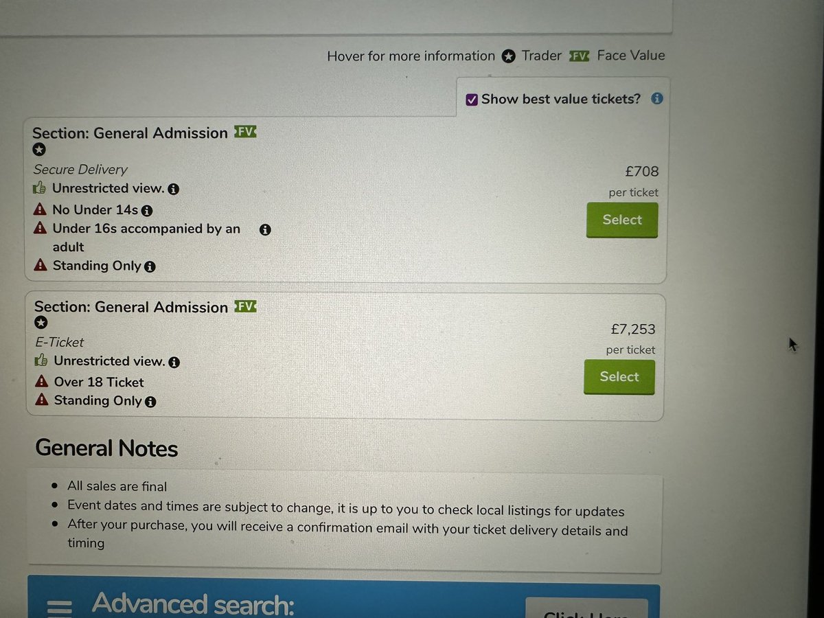 shescalledkris's tweet photo. @falloutboy Band on the Wall tickets unavailable within seconds, yet already on resale sites for an ungodly amount! https://t.co/St6VierZkS