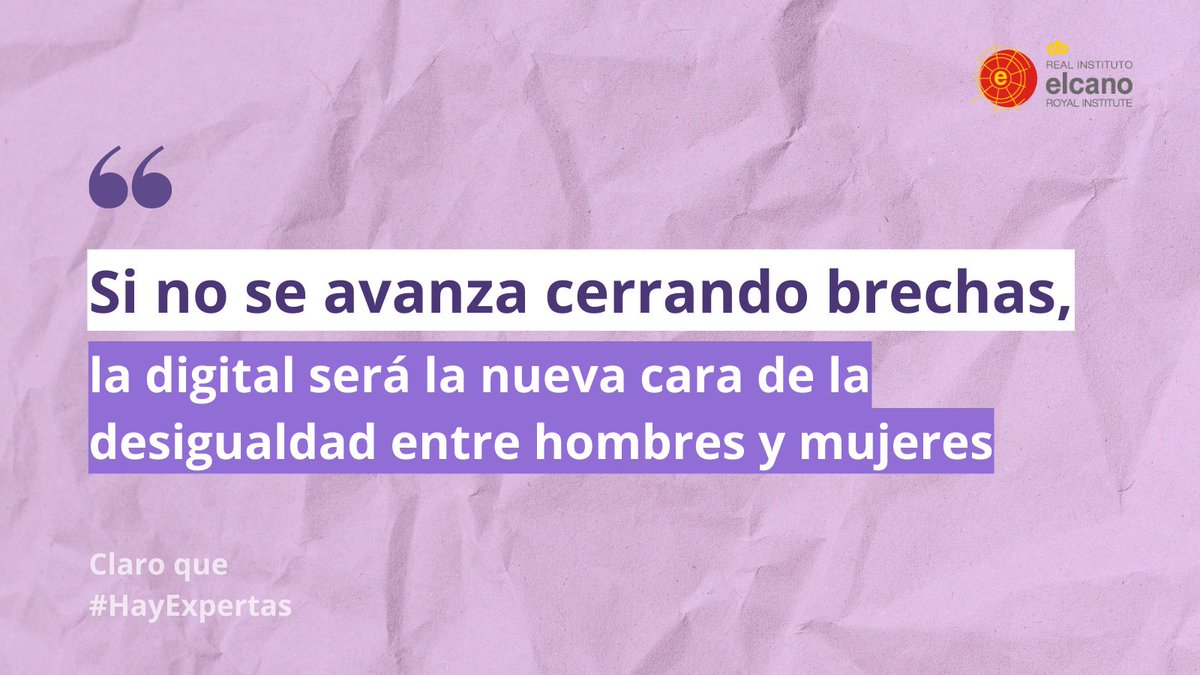 rielcano's tweet photo. La mujer en lo #digital:
🟪 Suponen solo el 22% de quienes trabajan en #IA
🟪 Brechas en el trabajo #TIC y en formación #STEM
🟪 Son el 70,3% de las víctimas de delitos sexuales online
✍️ @Maria_SolanasC #HayExpertas
#8M #8Marzo
https://t.co/DhtH8R01j2 https://t.co/13FmSfFtqW