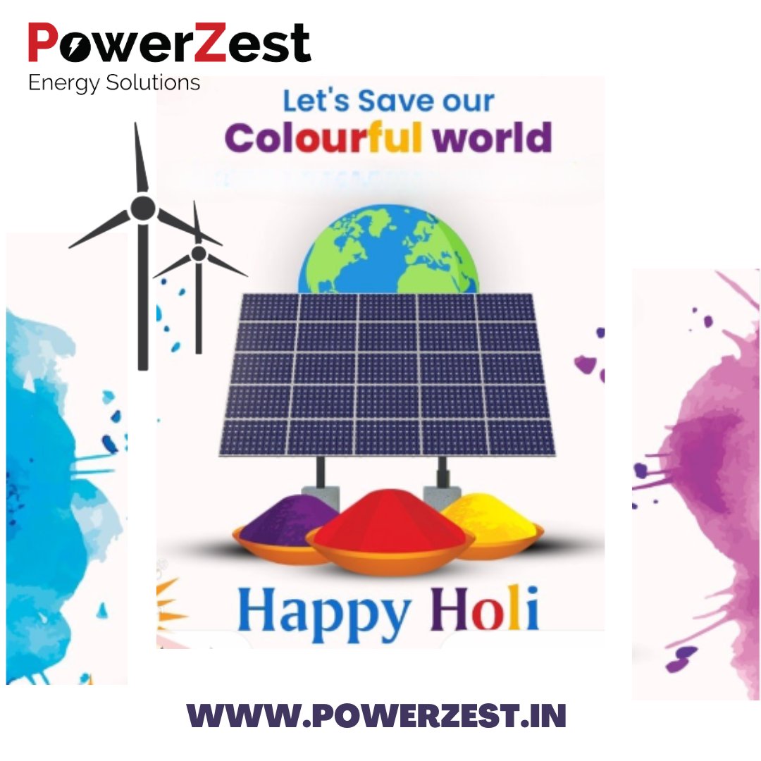 PowerZest's tweet photo. On the festival of colors let's pledge to save our beautiful planet by adopting green solutions. Let's go green with Powerzest.
#holi #festival #green #renewableenergy https://t.co/LnTgvrNsLk