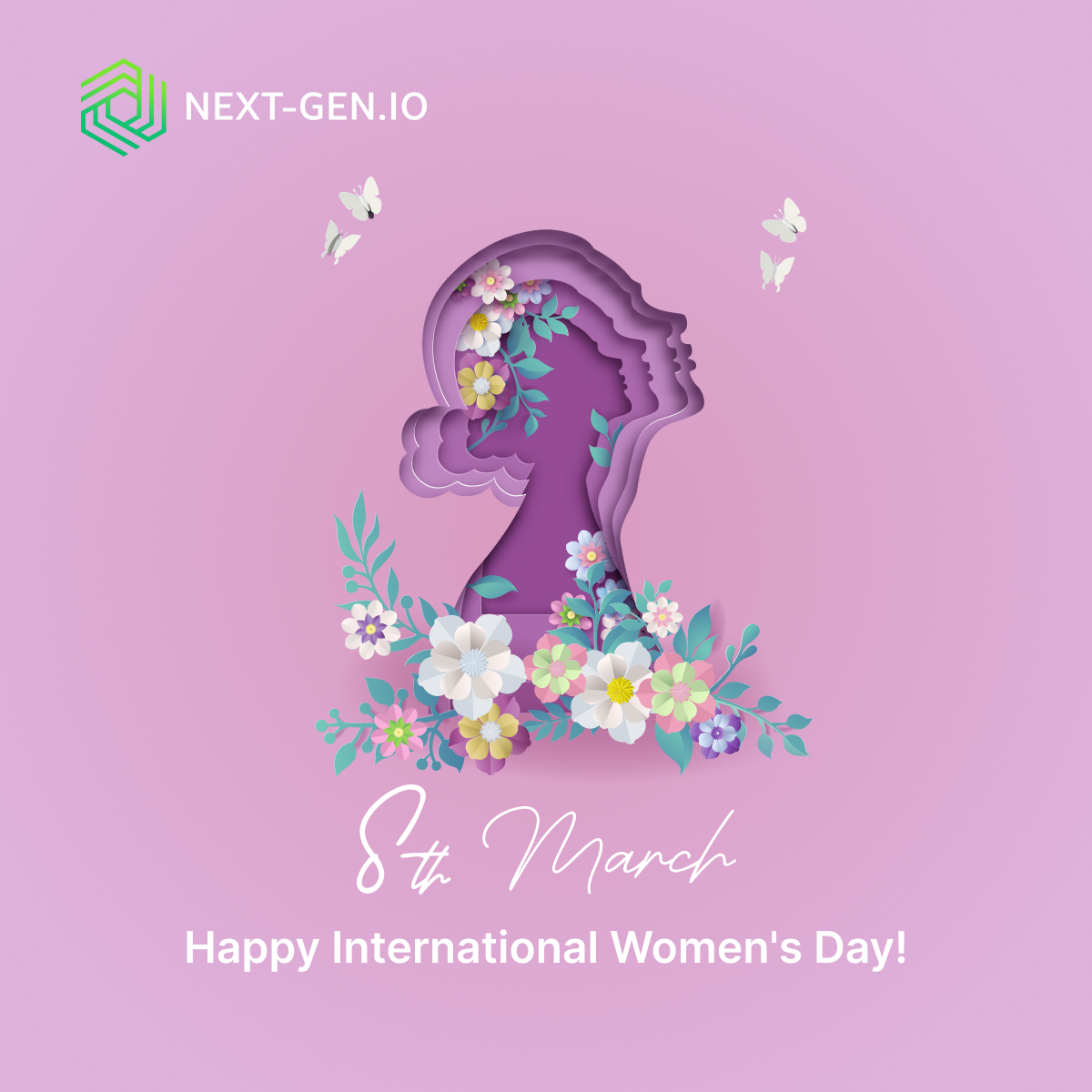 nextgen_io's tweet photo. 💐 Happy International Women's Day! 

Let's take a moment to recognize the amazing women in our lives who inspire, encourage, and support us every day. 

#WomenSupportingWomen #IWD2023 #NextGen #EduVerse #InternationalWomensDay #WomensDay #WomenEmpowerment https://t.co/qE9yt2oJrE