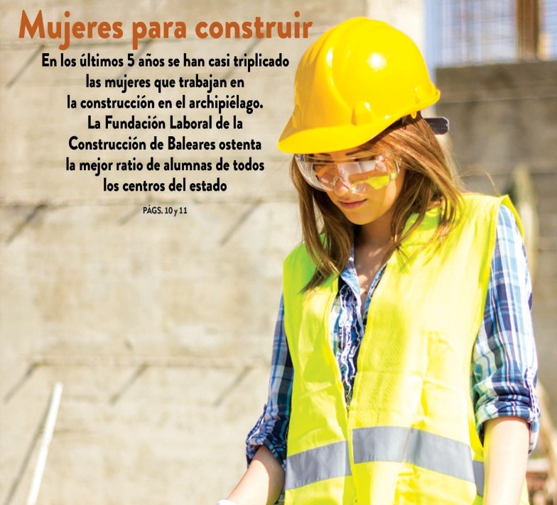 ConstructorsIB's tweet photo. 📢👷‍♀️👷‍♀️👷‍♀️La Construcción: Un sector sin género
Este #8M destacamos la creciente incorporación de la #mujer a las empresas constructoras repasando el artículo de nuestra Revista Nivell "Ellas también construyen" en #IllesBalears 
OS NECESITAMOS¡¡¡
👉https://t.co/bUxx51Gaqj https://t.co/ohzmGveGld