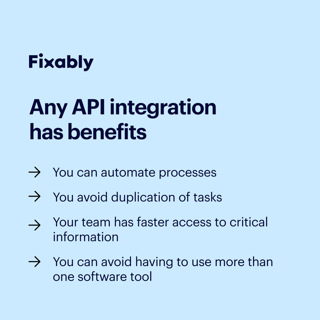 fixably's tweet photo. API integrations almost always brings efficiency to businesses.

https://t.co/Oac5FIgEIG

#AASP #AppleGSX #repairservices #repair https://t.co/xxr8goVYU6