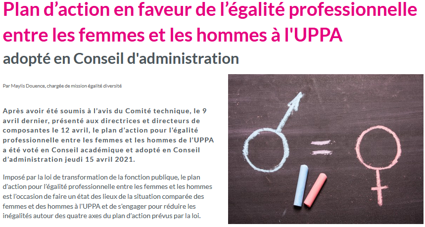 UMR_TREE's tweet photo. Maylis Douence, chercheuse au laboratoire TREE, est aussi à la tête de la mission Égalité Diversité de l'@universite_uppa : formation, prévention et traitement des cas, système de mentorat, réalisation d'enquêtes...

En ce #8mars, découvrez ses missions :
https://t.co/B8T8DWy8Hc https://t.co/UY9SwZb89P