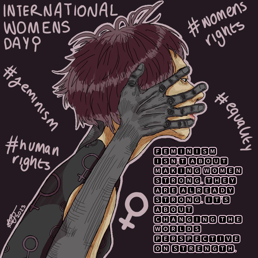 NHCCreative's tweet photo. Celebrating International Women’s Day 2023 with some powerful artwork from Level 3 Art &amp; Design students @northhertscollege @n_hertscollege #women #IWD2023 #EmbraceEquality #togetherwethrive #arts #furthereducation https://t.co/W2UlrG3phc