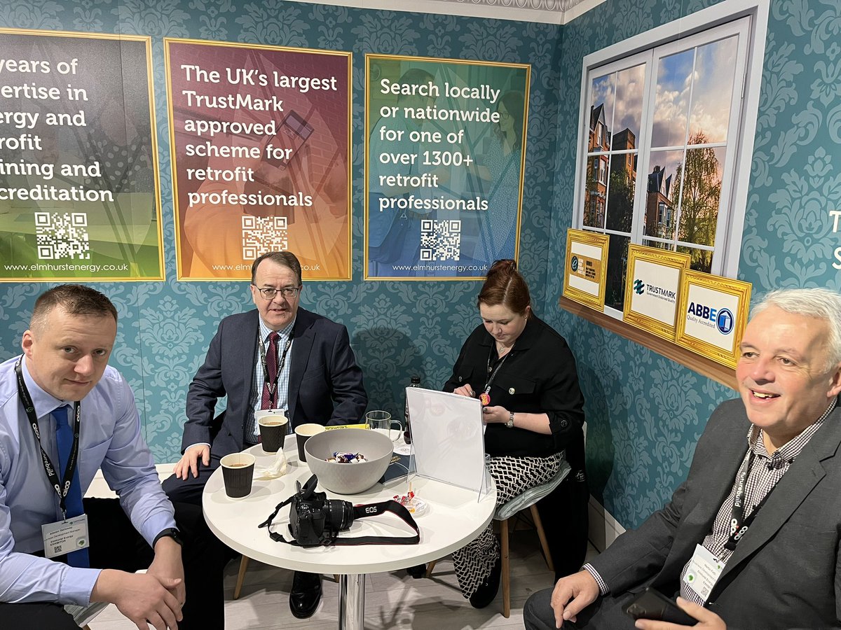 We’re back for day 2️⃣ of Futurebuild. The team have (just) had their coffee ☕️ and are ready to greet visitors at stand C20. Don’t forget to grab a free business in a box (goodies included) #futurebuild2023 #Retrofit #PAS2035