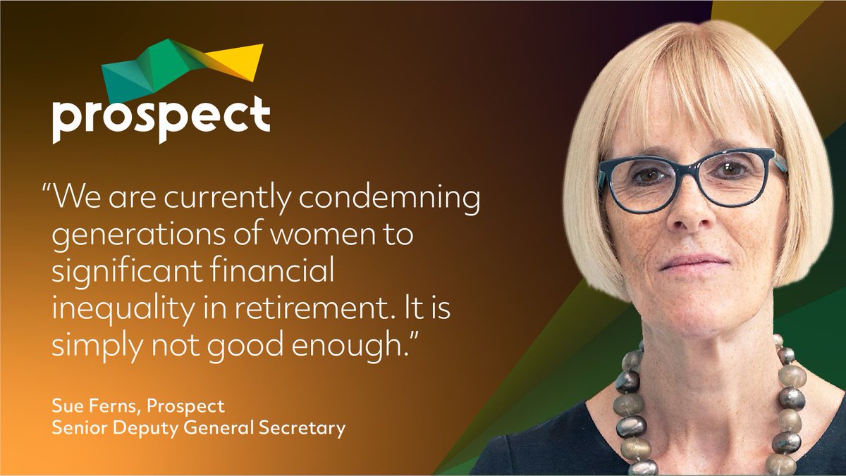 🚨 NEW: Prospect research shows Gender Pension Gap remains stubbornly high #IWDPensionGap #InternationalWomensDay Find out more in our latest report: prospect.org.uk/news/new-figur…