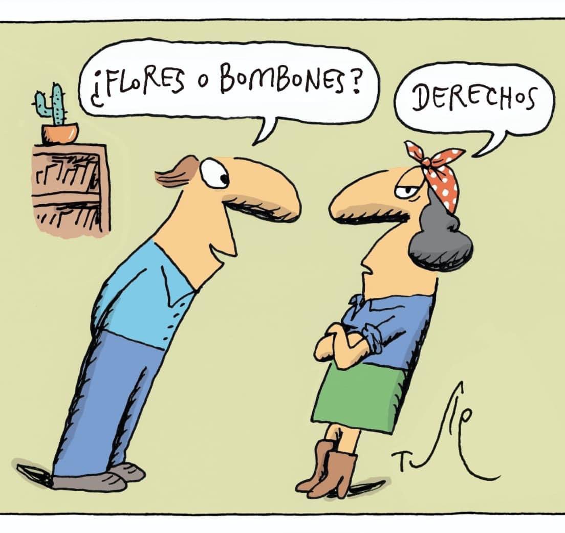 #8Marzo

🙋‍♂️: ¿Flores o bombones?
🤦‍♀️: Derechos

#DiaInternacionalDeLaMujer #ODS5 

¡Más derechos para todas!