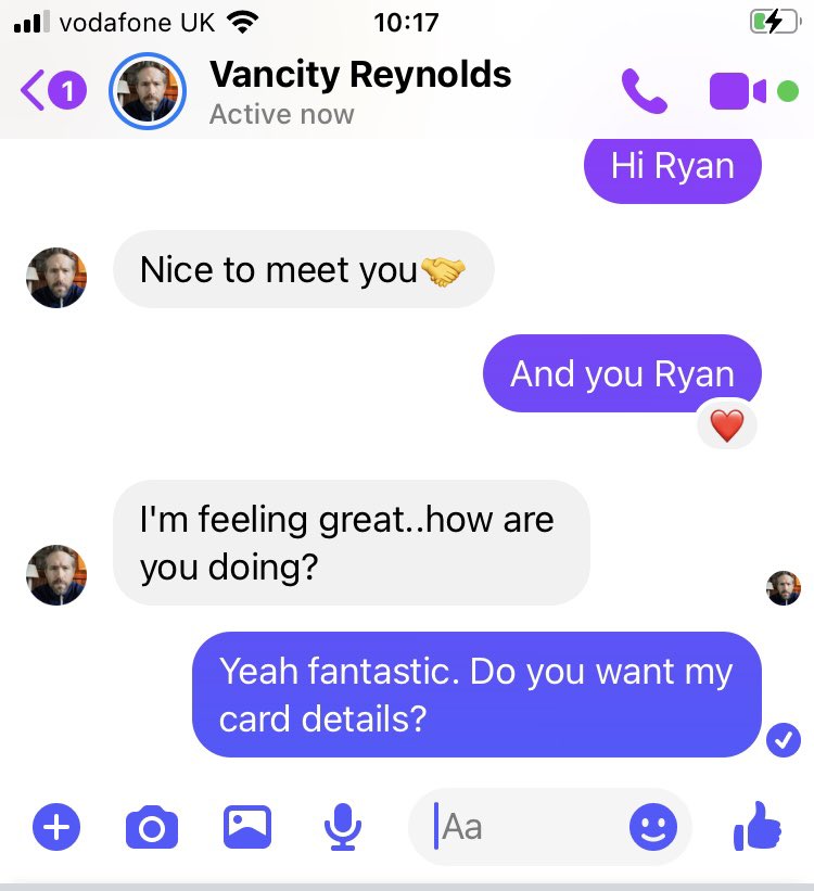 Thought I’d save time. Nice to chat with the chairman though.