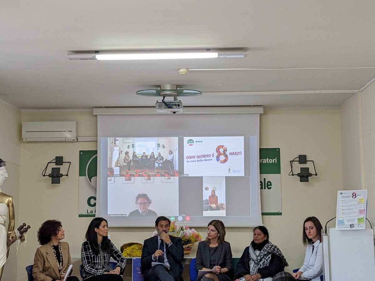 CislSicilia's tweet photo. La testimonianza di Yuliya Yukhno rifugiata politica bielorussa a #ognigiorno è #8Marzo 'Stiamo combattendo per i diritti essenziali che oggi sono violati nel mio #Paese. Centinaia di donne in Bielorussia sono in carcere ingiustamente, le violenze aumentano ma vengono nascoste'. https://t.co/106tkT8MKW