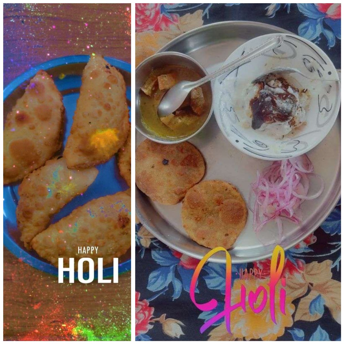 Holi is incomplete without tasty food 💕💕
#gharkakhana
#tasty