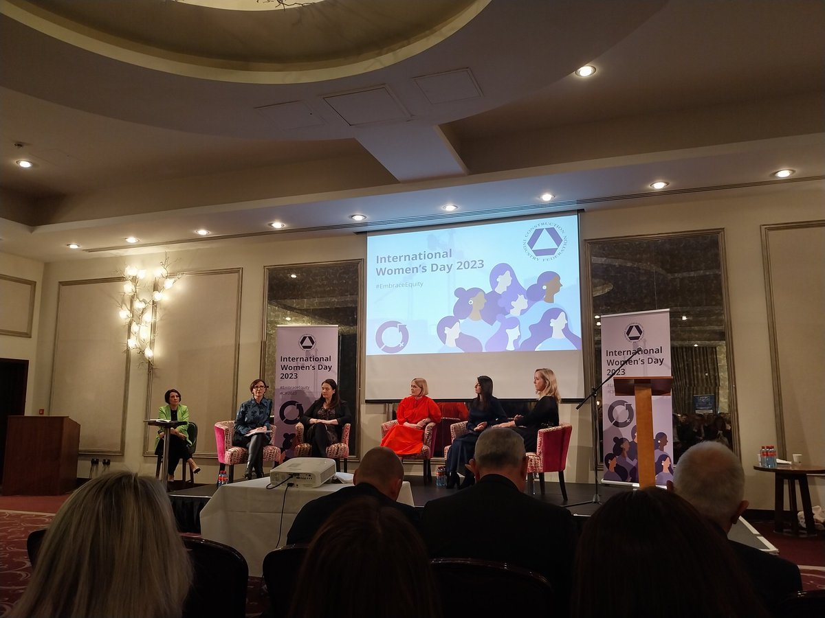 Proud to be gold sponsors of the <a href="/CIF_Ireland/">Construction Industry Federation (CIF)</a> IWD summit. Really insightful start to the event on female leadership in construction #cif2023 #EmbraceEquity #InternationalWomensDay