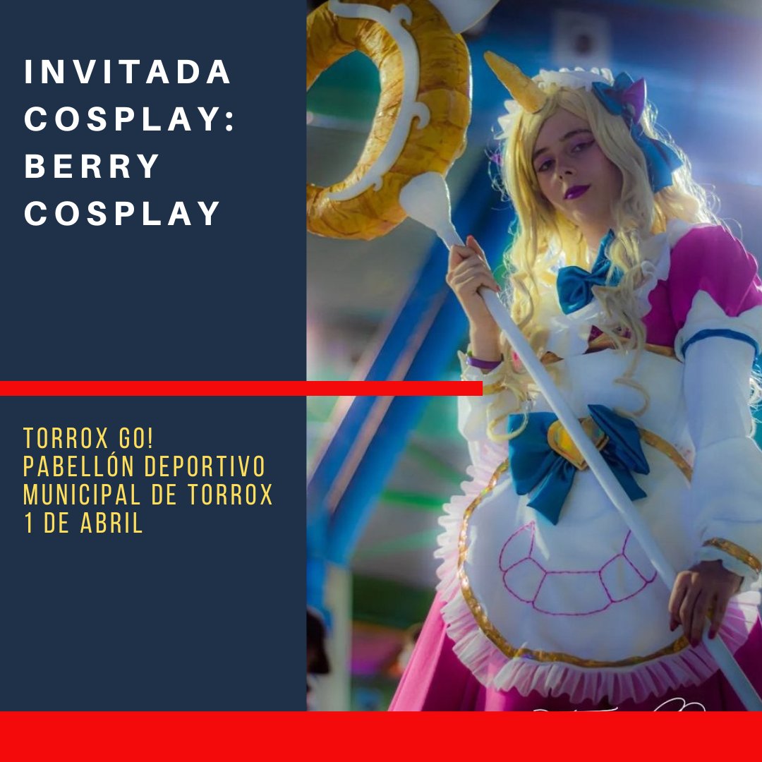 Tercera invitada que nos acompañará en #salonmangatorrox #torroxgo . Estamos hablando de la ganadora en #velezgo <a href="/berry/">berry</a>._.cosplay