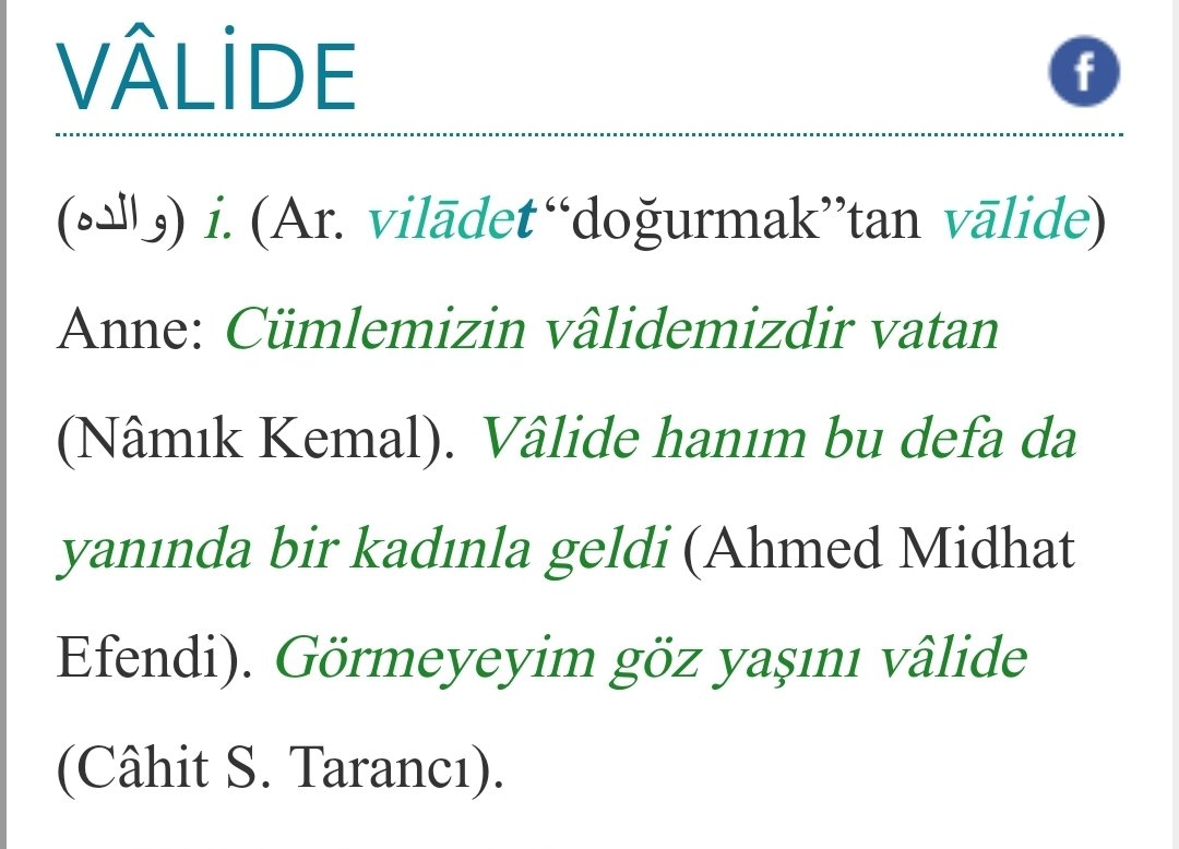 #Gününkelimesi
#Vâlide : Anne 

#sözlük @kubbealtilugat 
#lugat
#8martDünyaKadınlargünü