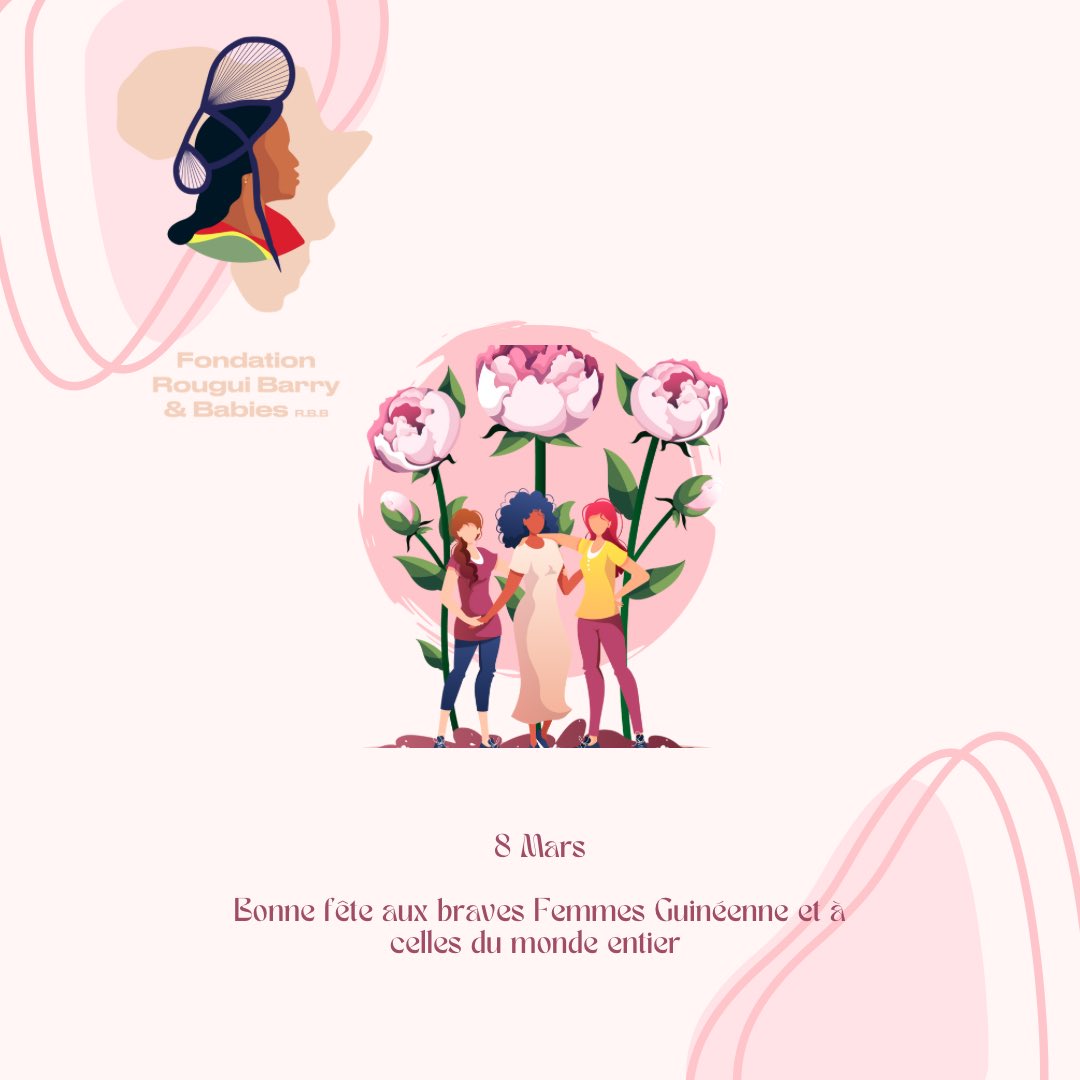 fondation_rbb's tweet photo. 8 Mars
Bonne fête aux braves Femmes Guinéenne et à celles du monde entier
La Fondation RBB = Un geste, Mille sourires
#Fondationrbb
#FRBB
#guinee
#UNICEF
#DONS
#HUMANITAIRE
#ORPHELINS
#AFRICA https://t.co/QB4A8Ym8mY