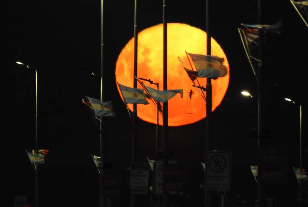 La linda luna del fotero Patagónico