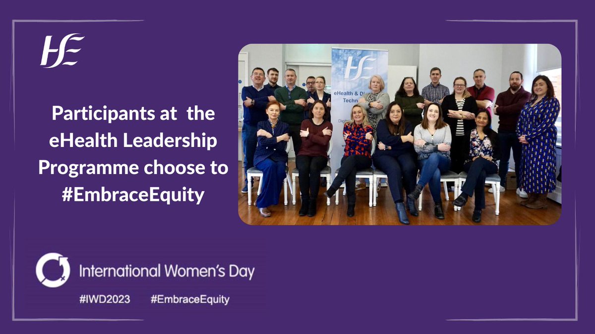 HSETandT's tweet photo. Today marks #IWD2023 and this years theme is #EmbraceEquity. From the 8-12 March we will share a little bit about some of the amazing women working in eHealth. To find out more go to https://t.co/7UKHZciiVo
@BernardGloster  @PeopleofHSE @jcwemyss
#eHealth4all https://t.co/nOZADSeNbh
