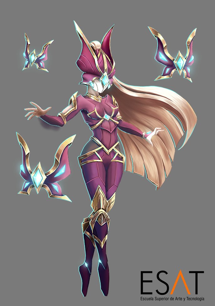 Hello everyone! We are happy to show you this amazing art by Gustavo Sanchís from our team at <a href="/ESAT_Valencia/">ESAT</a>.

This is Yridis🦋, the last creation of The Arcanist. She is ready to defeat everyone that gets in her way. Are you ready to help her escape?

#art #gamedev #conceptart