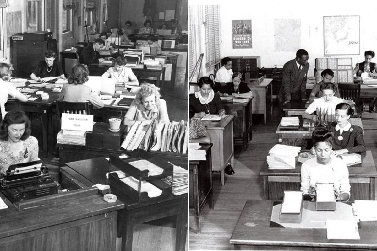 CybersecuritySF's tweet photo. Mar. 8, 2023: #InternationalWomensDay #IWD2023. History Lesson. The ‘Code Girls’ of Arlington Hall Station, #Virginia: #Women #Cryptologists of the Second World War. @USArmy Signal Intelligence Service founded 1930. https://t.co/u06ctQaUsV via @NatlParkService https://t.co/aa7MtcchNc