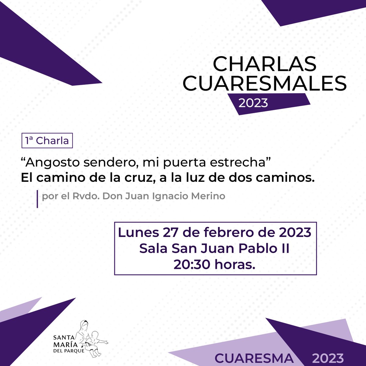 psmdelparque's tweet photo. Ya está disponible la primera charla. Fue impartida por nuestro párroco @juanigmerino el pasado 27 de febrero. https://t.co/4fh20eK1sv