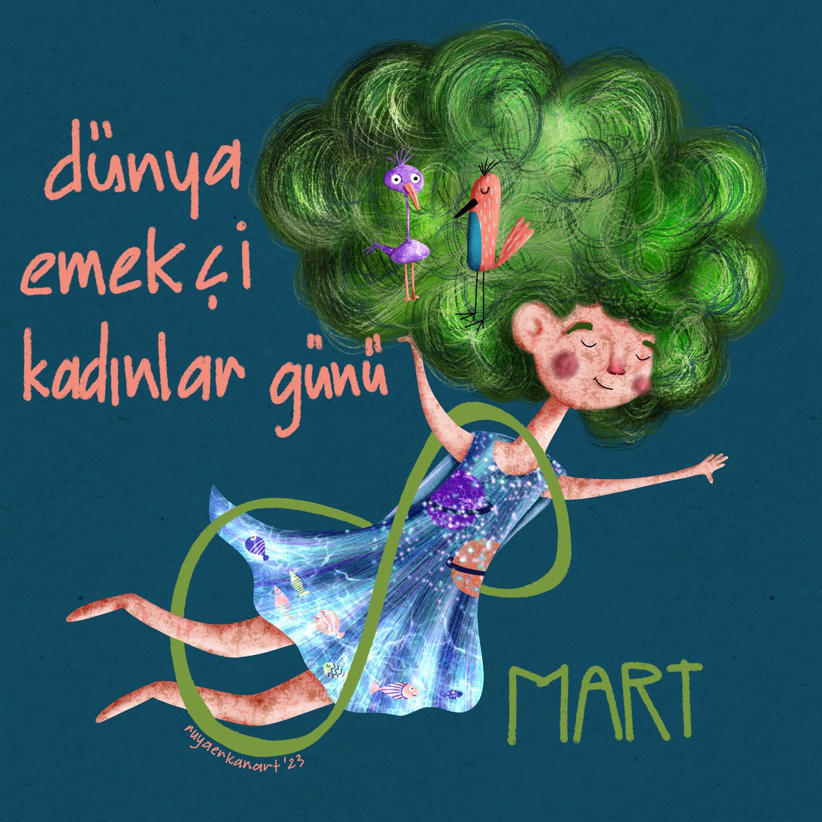 Bu benim Gaia’m. Tüm toprak tüm deniz tüm evren. İlk kadın, ilk varlık, ilk var olan. Ona özür borcumuz var. #8MartDunyaEmekciKadinlarGunu #8march #WomensDay