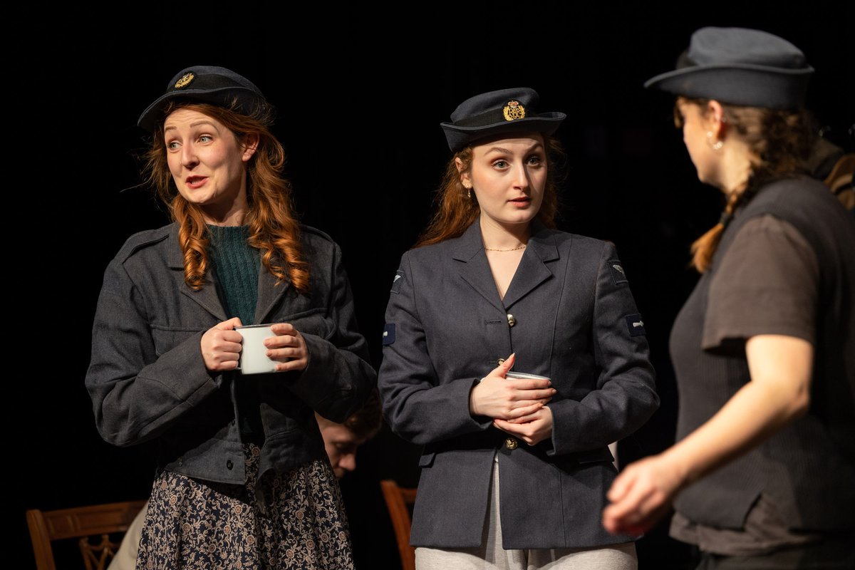 It's #InternationalWomensDay and the stories of the Second World War ATA female pilots, WAAFs, and nurses feature prominently in the play <a href="/FinestHour3945/">Their Finest Hour</a>  which opens tonight <a href="/WaterlooEast/">WaterlooEast Theatre 💙 🏴󠁧󠁢󠁷󠁬󠁳󠁿</a>  . Here's a snap taken at our rehearsals. waterlooeast.co.uk/their-finest-h…